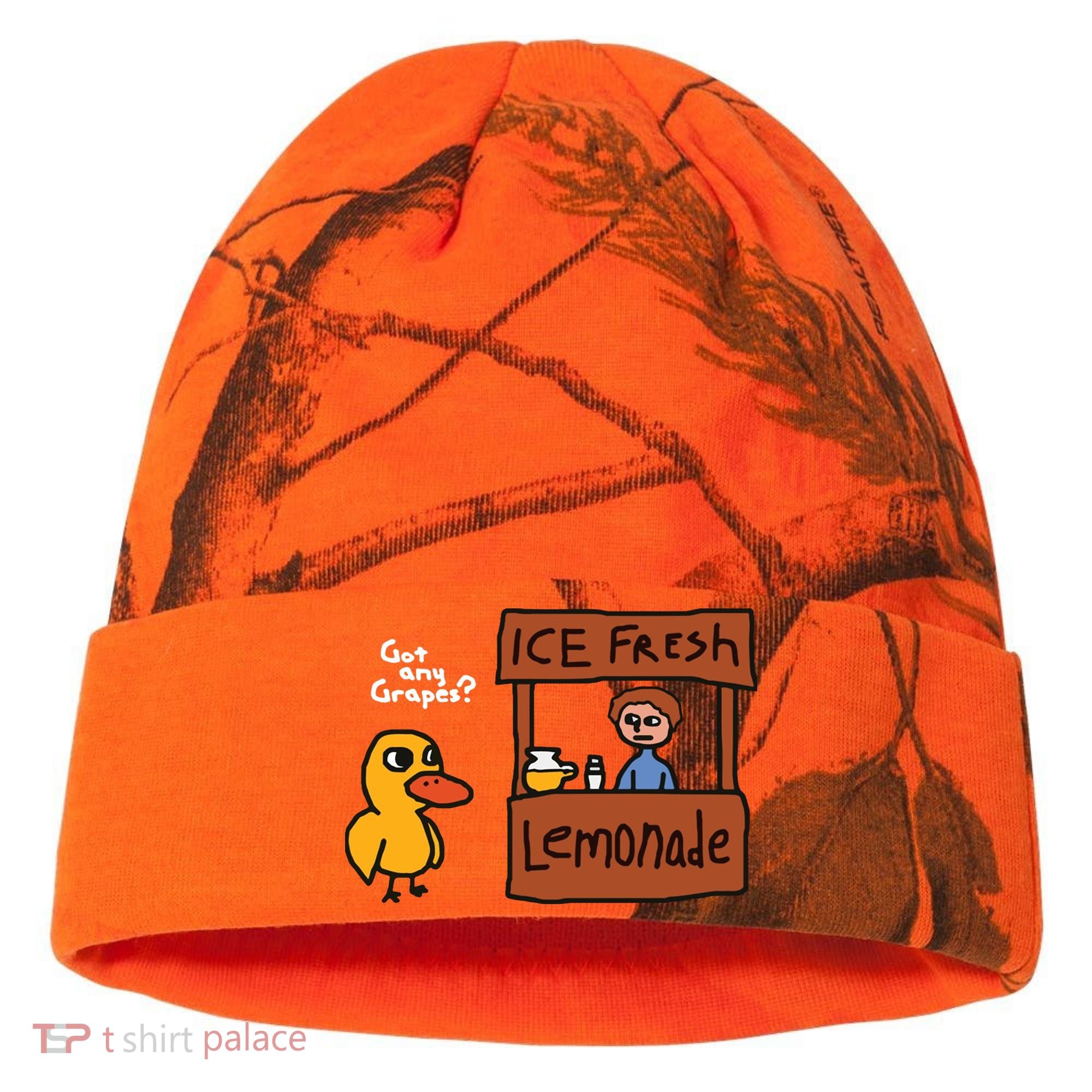 Got Any Grapes Duck Song Lemonade Kati Licensed 12" Camo Cuffed Beanie