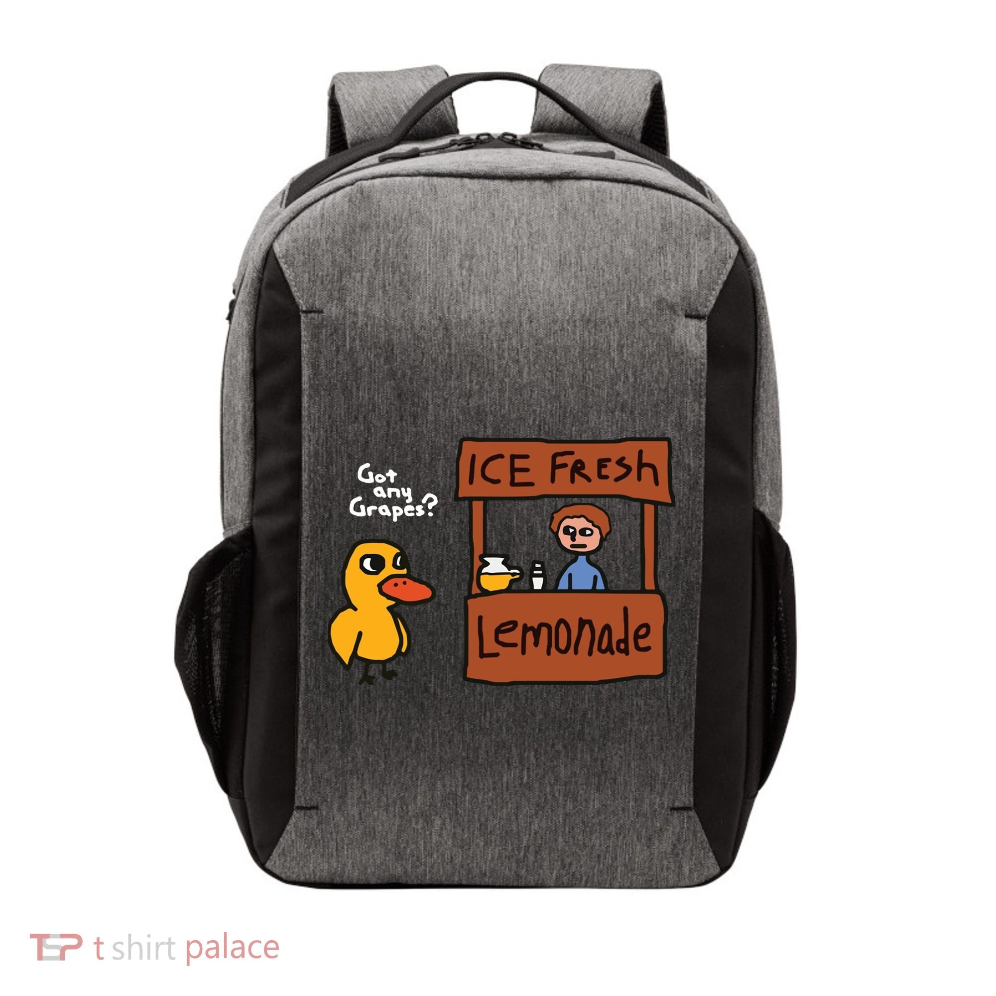 Got Any Grapes Duck Song Lemonade Vector Backpack