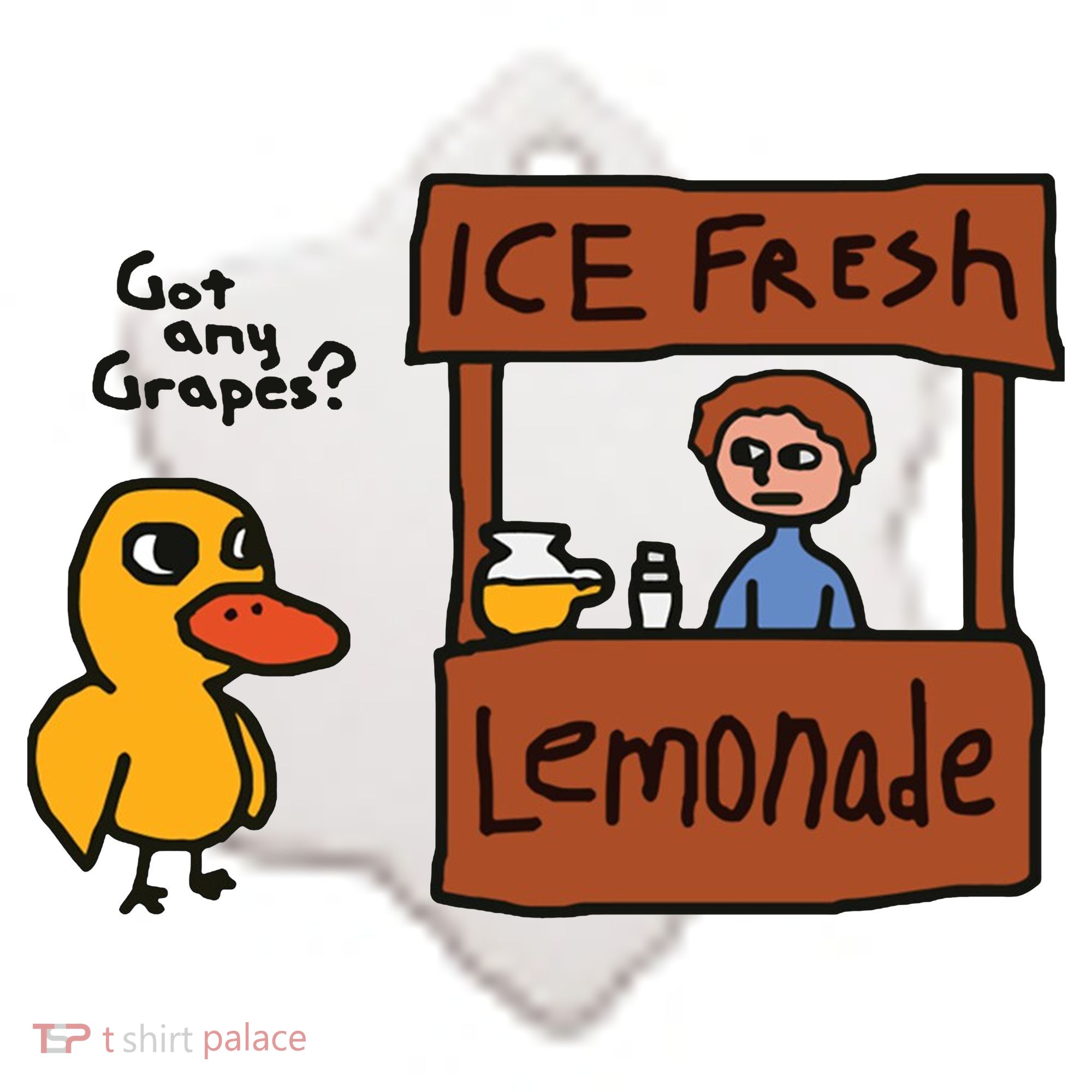 Got Any Grapes Duck Song Lemonade Ceramic Ornament