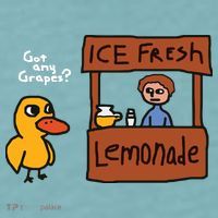 Got Any Grapes Duck Song Lemonade Sueded Cloud Jersey T-Shirt thumb 2