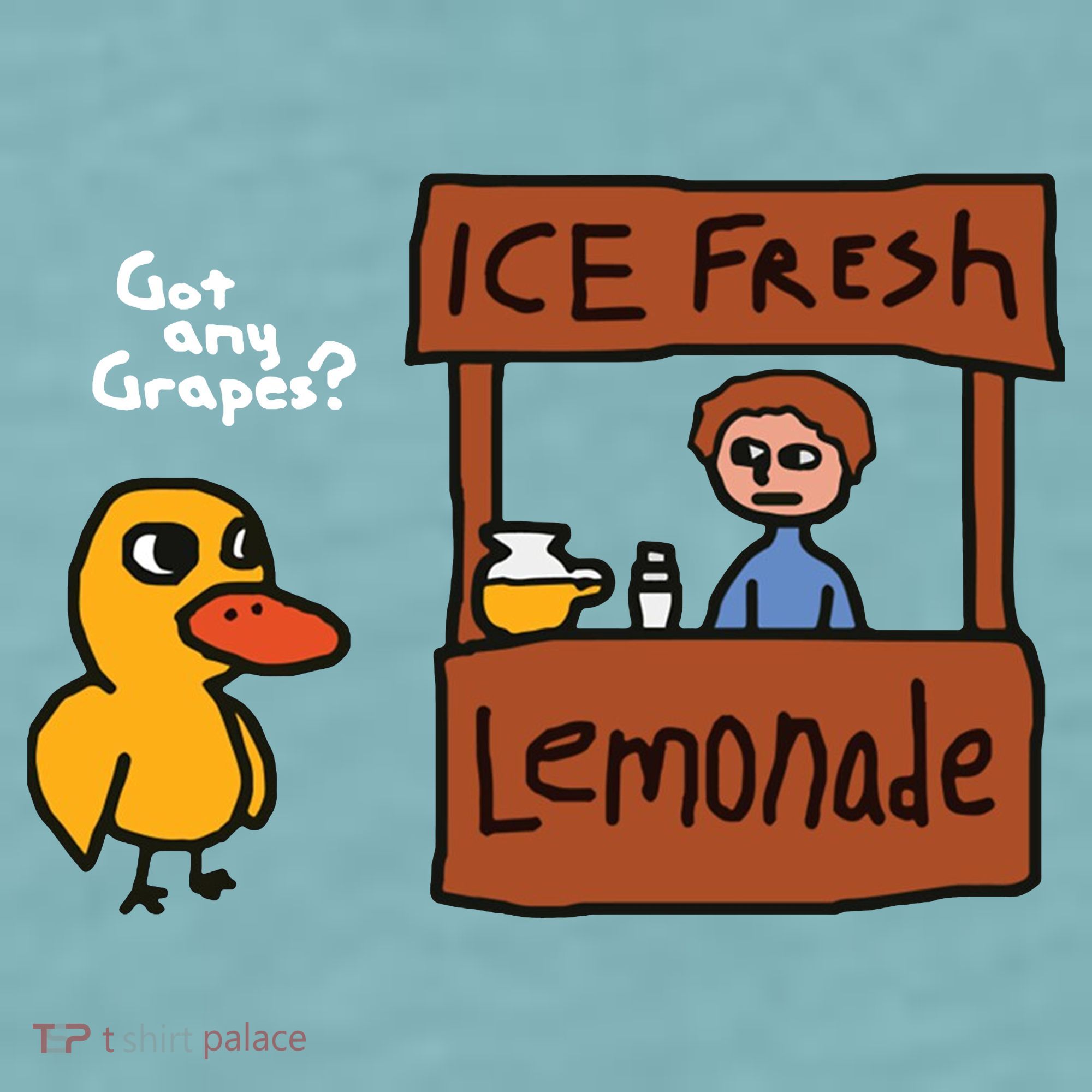 Got Any Grapes Duck Song Lemonade Sueded Cloud Jersey T-Shirt
