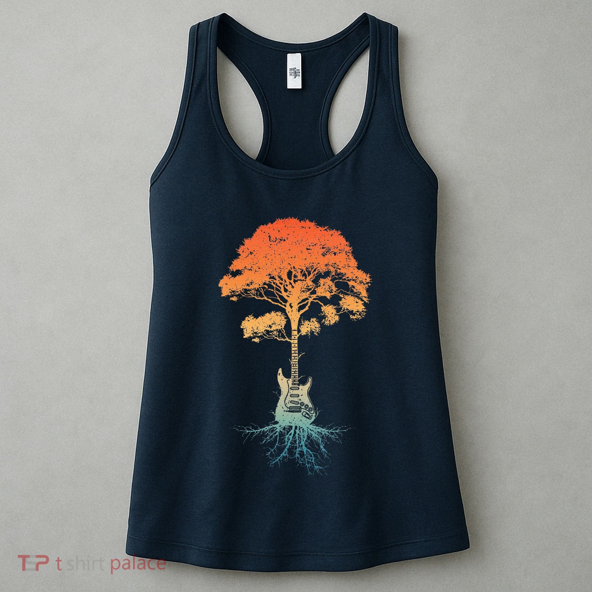 Guitar Art Guitar Player Rockstar Guitarist Women's Tank Top