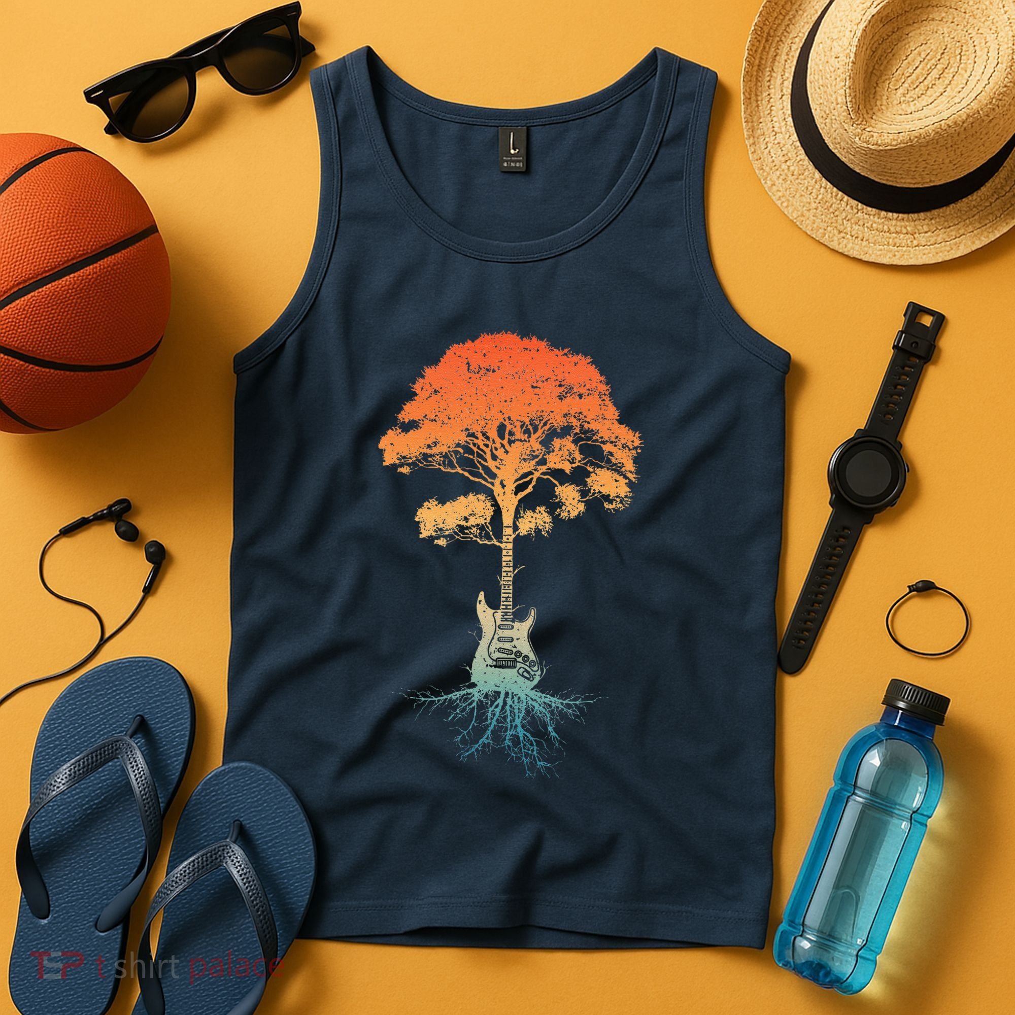 Guitar Art Guitar Player Rockstar Guitarist Tank Top