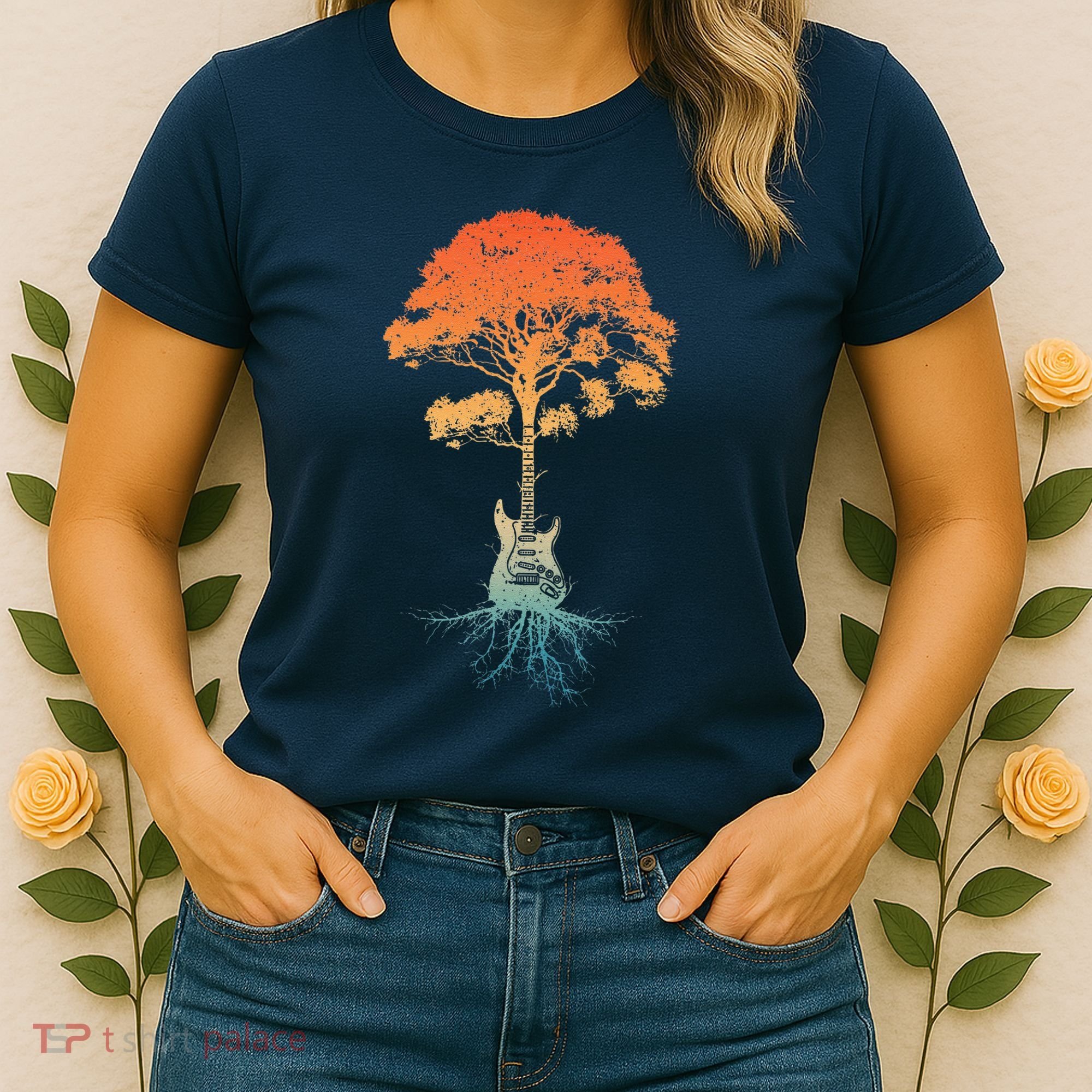 Guitar Art Guitar Player Rockstar Guitarist Women's T-Shirt