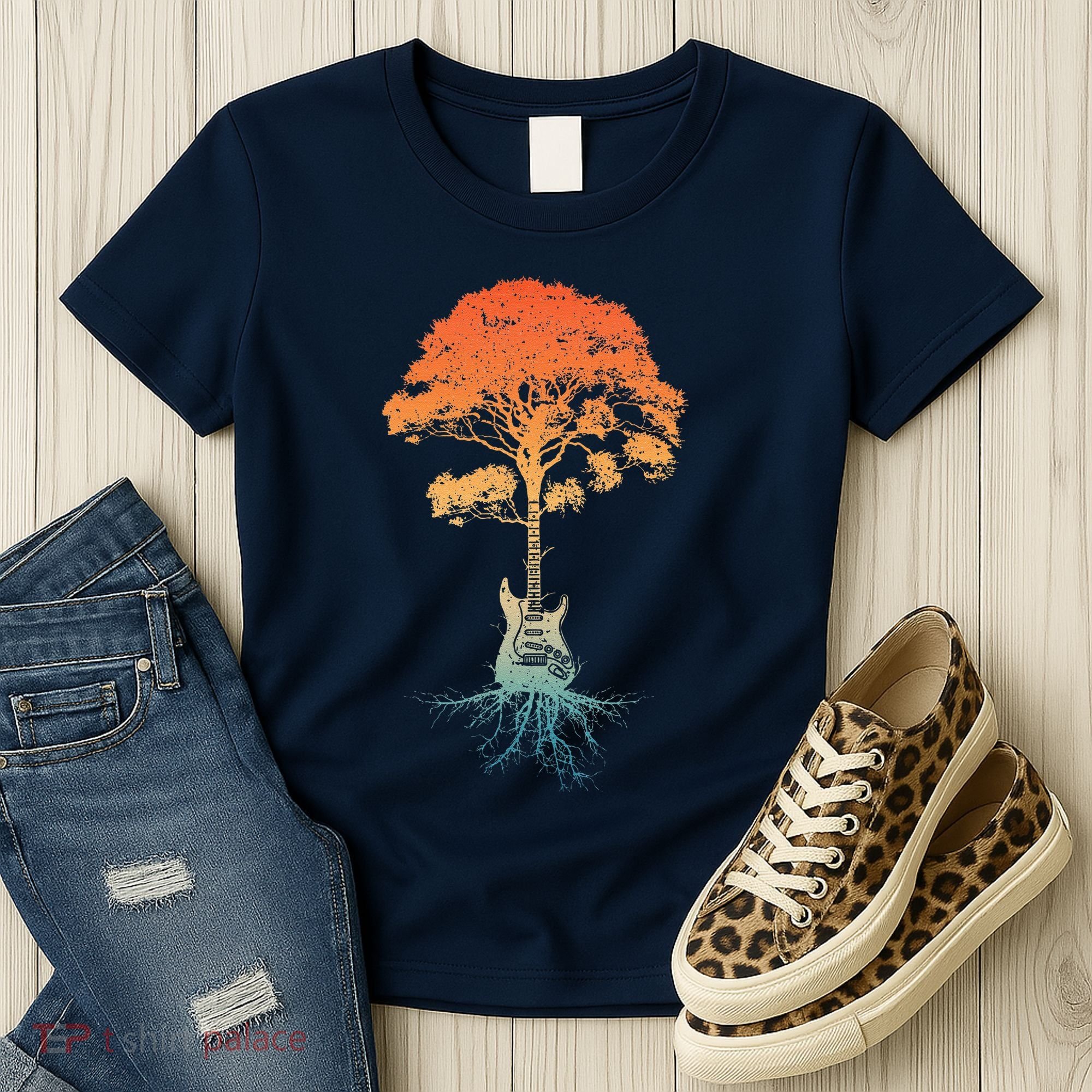 Guitar Art Guitar Player Rockstar Guitarist Women's T-Shirt