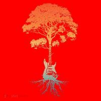 Guitar Art Guitar Player Rockstar Guitarist Santa Hat thumb 1
