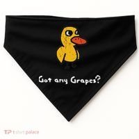 Got Any Grapes Duck USA-Made Doggie Bandana thumb 0