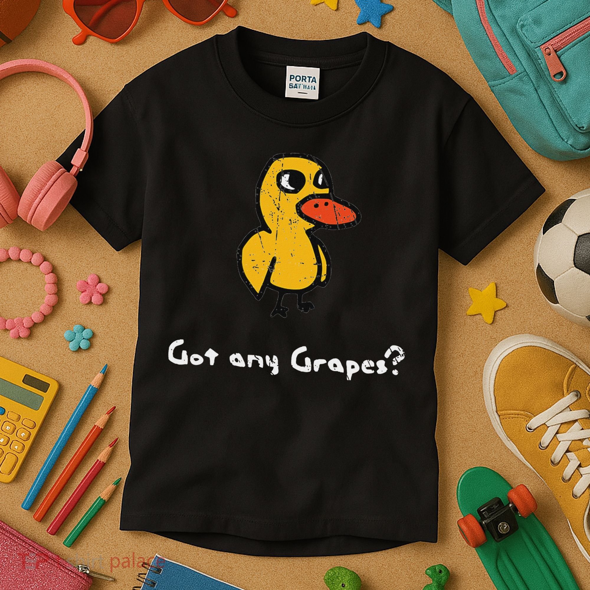 Got Any Grapes Duck Kids T-Shirt