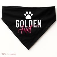 Golden Aunt Golden Retriever Aunt USA-Made Doggie Bandana thumb 0