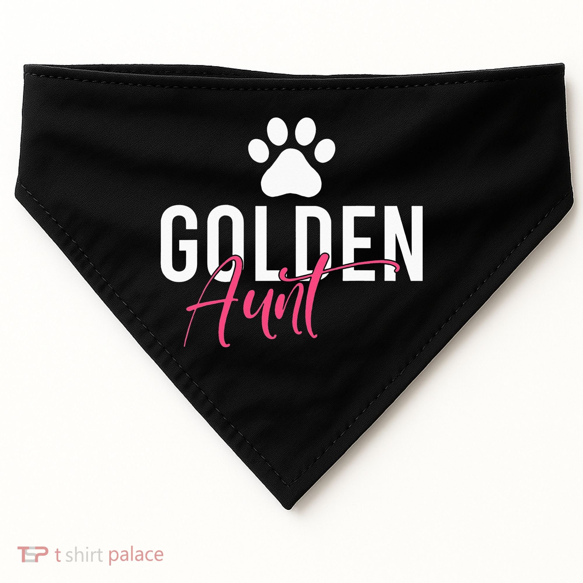 Golden Aunt Golden Retriever Aunt USA-Made Doggie Bandana