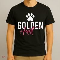 Golden Aunt Golden Retriever Aunt T-Shirt thumb 3