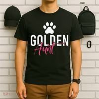 Golden Aunt Golden Retriever Aunt T-Shirt thumb 6