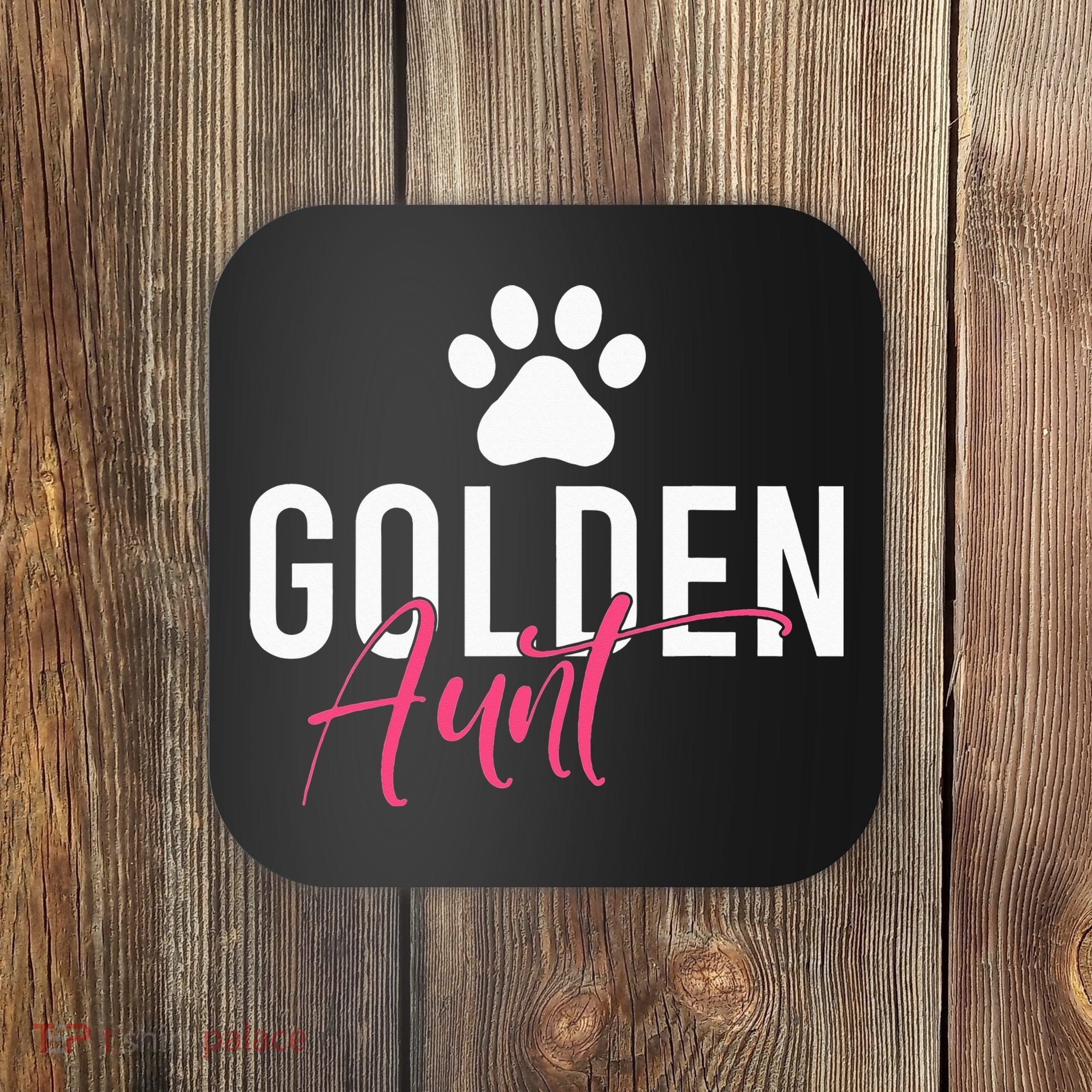 Golden Aunt Golden Retriever Aunt Coaster