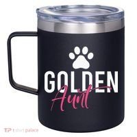 Golden Aunt Golden Retriever Aunt 12oz Stainless Steel Coffee Mug thumb 2