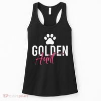 Golden Aunt Golden Retriever Aunt Women's Tank Top thumb 0