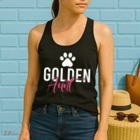 Golden Aunt Golden Retriever Aunt Women's Tank Top thumb 2