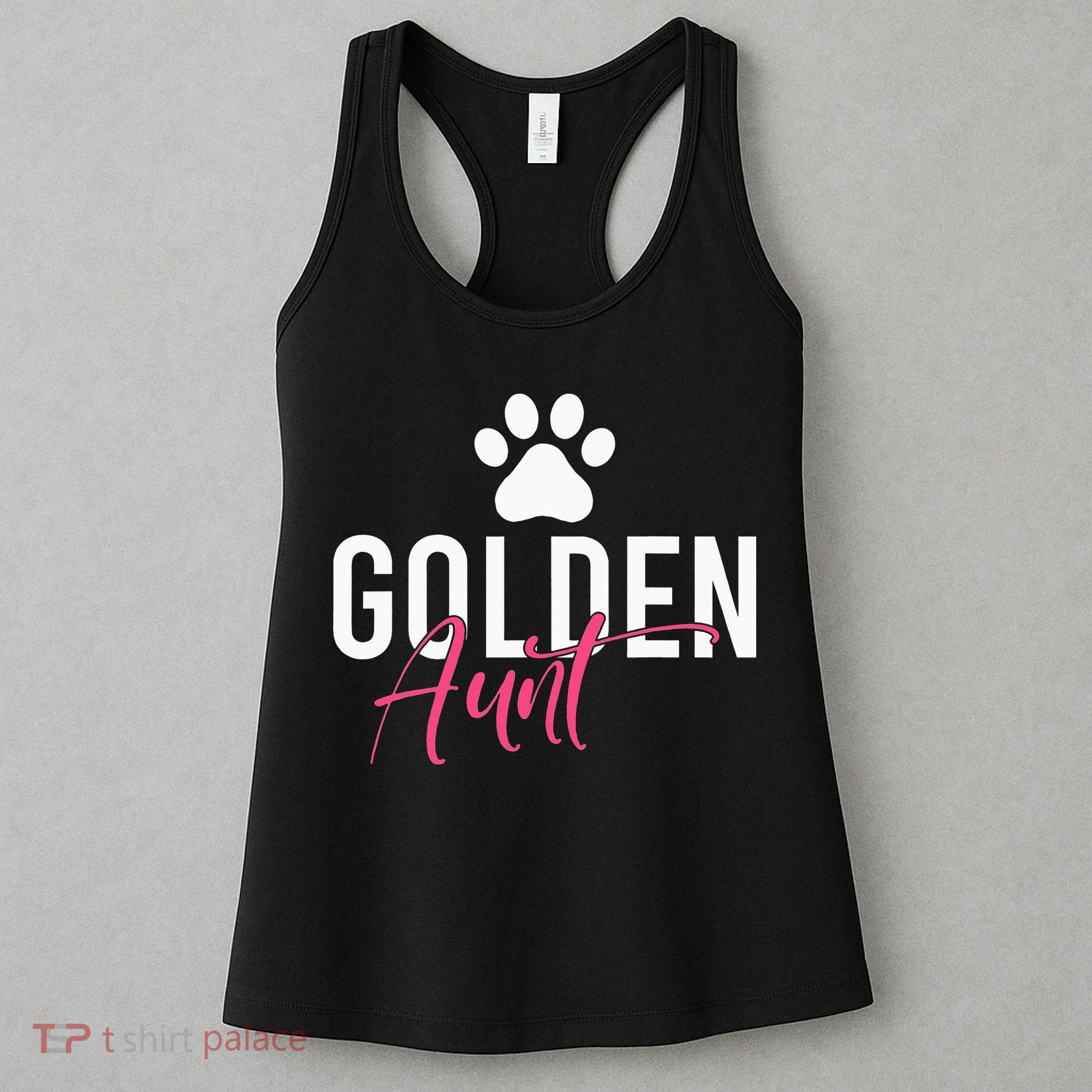 Golden Aunt Golden Retriever Aunt Women's Tank Top