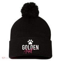 Golden Aunt Golden Retriever Aunt Pom Pom 12in Knit Beanie thumb 0