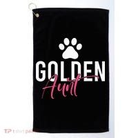 Golden Aunt Golden Retriever Aunt Golf Towel thumb 0