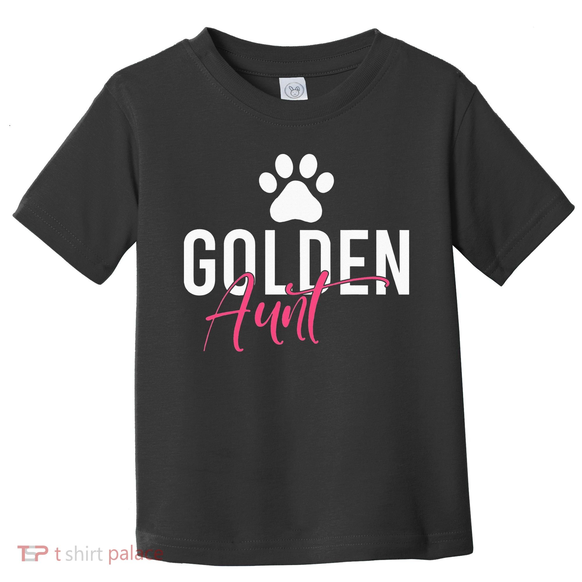 Golden Aunt Golden Retriever Aunt Toddler T-Shirt