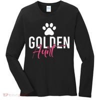 Golden Aunt Golden Retriever Aunt Women's Long Sleeve Shirt thumb 0