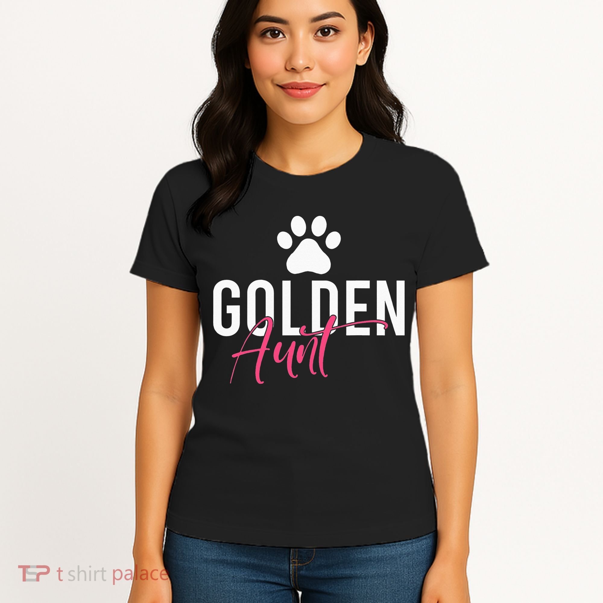 Golden Aunt Golden Retriever Aunt Women's T-Shirt