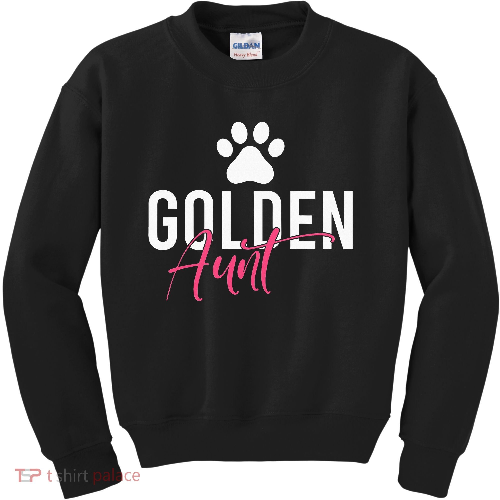 Golden Aunt Golden Retriever Aunt Kids Sweatshirt