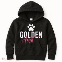 Golden Aunt Golden Retriever Aunt Kids Hoodie thumb 0