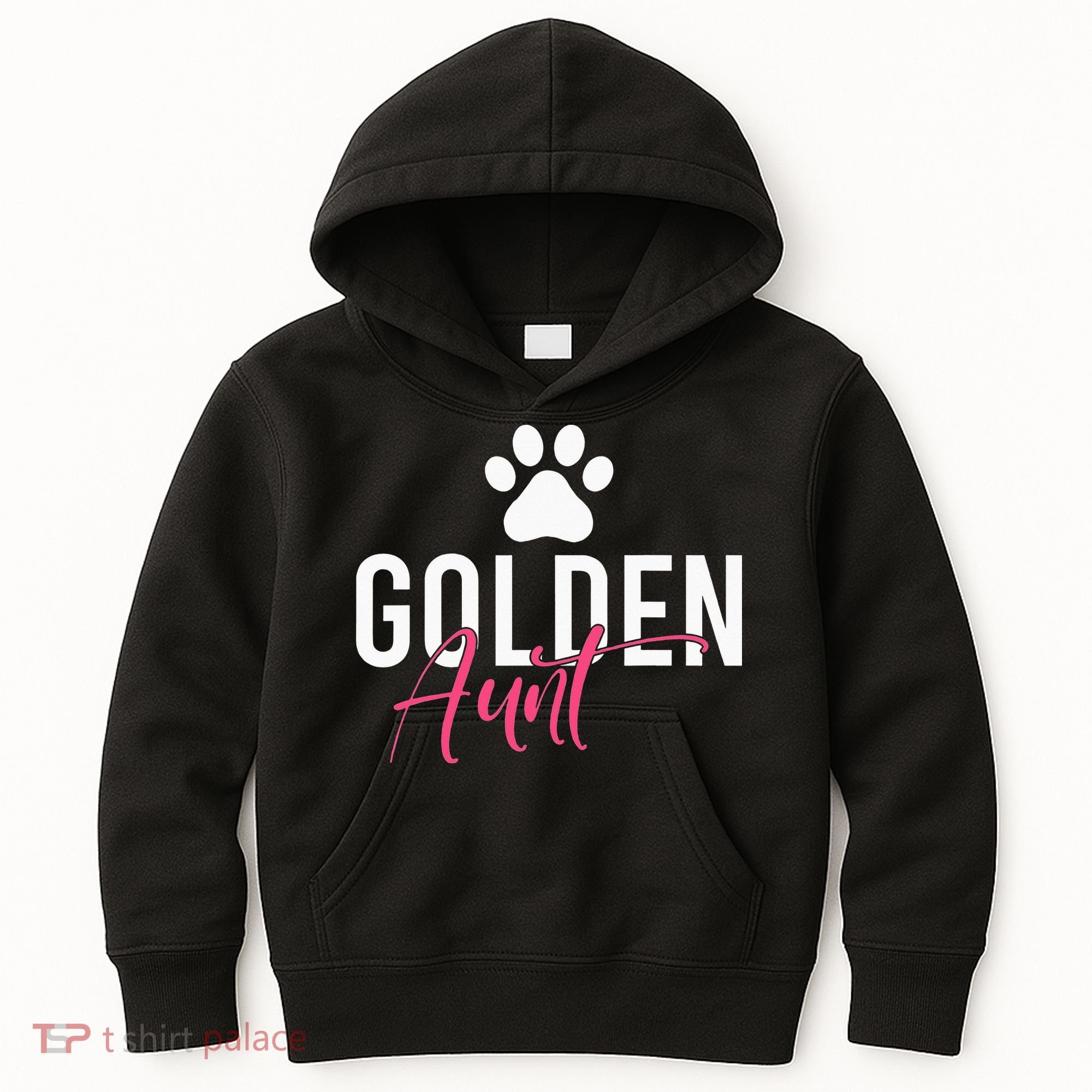 Golden Aunt Golden Retriever Aunt Kids Hoodie
