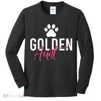 Golden Aunt Golden Retriever Aunt Kids Long Sleeve Shirt thumb 0