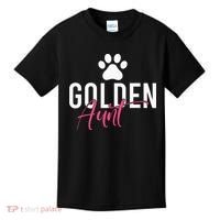 Golden Aunt Golden Retriever Aunt Kids T-Shirt thumb 0