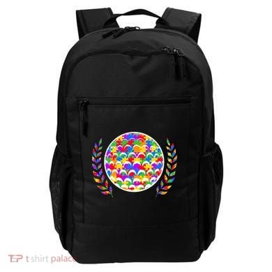 Golf Autism Golf Awareness Acceptance Golfers Tee Gift Backpack