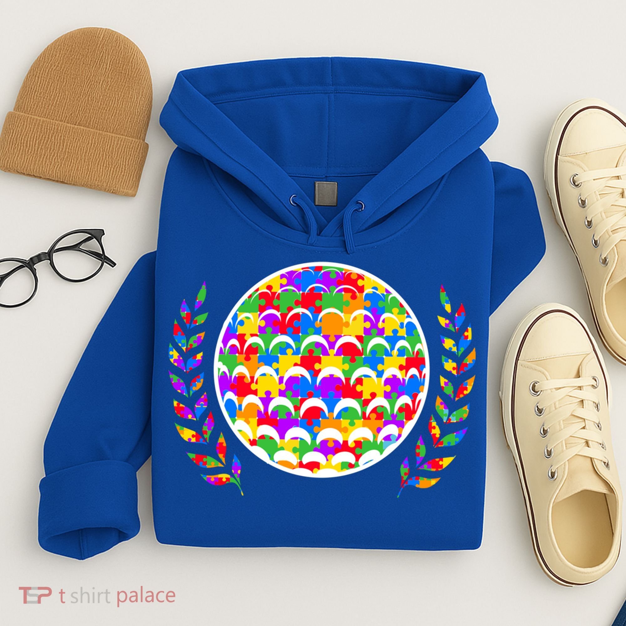 Golf Autism Golf Awareness Acceptance Golfers Tee Gift Hoodie