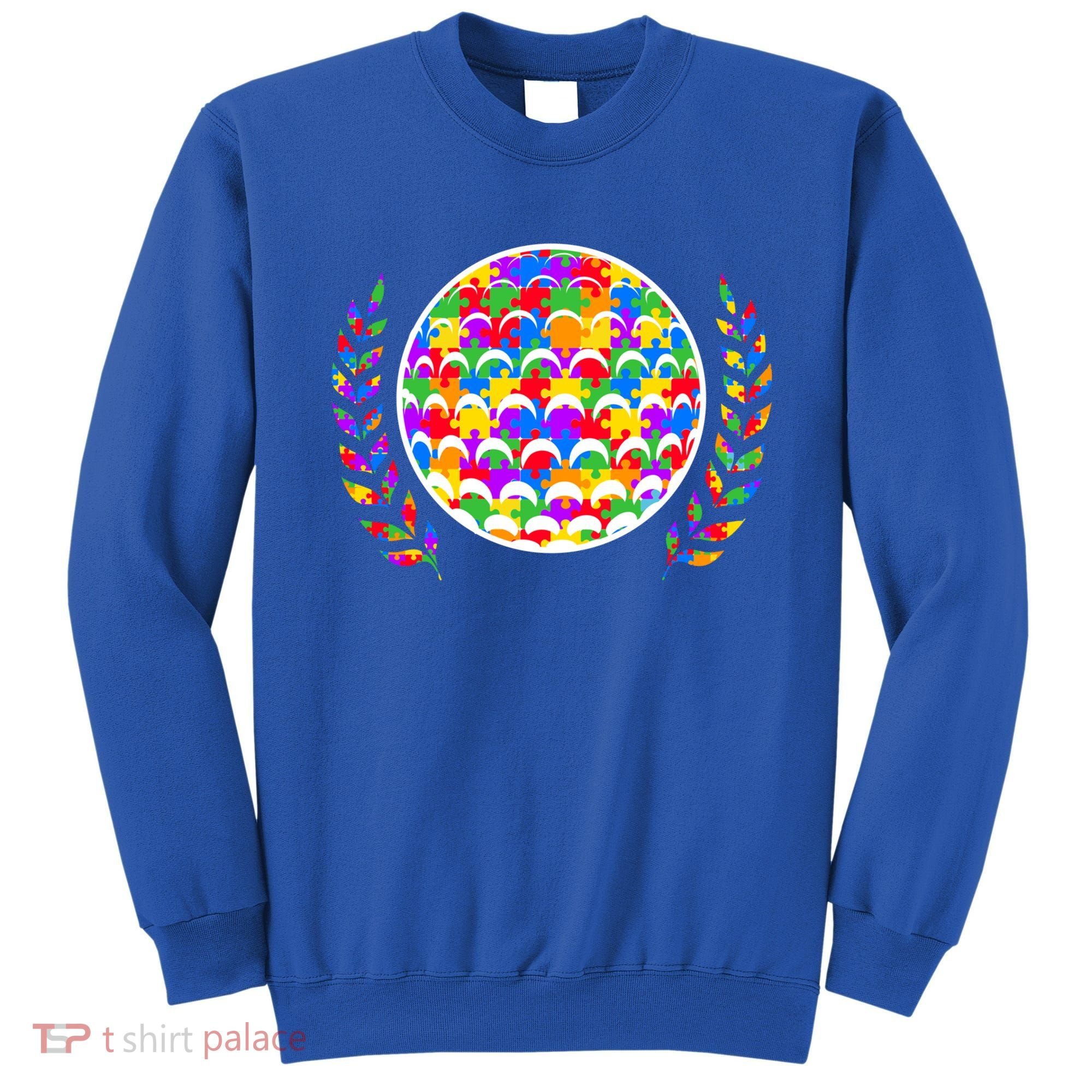 Golf Autism Golf Awareness Acceptance Golfers Tee Gift Sweatshirt