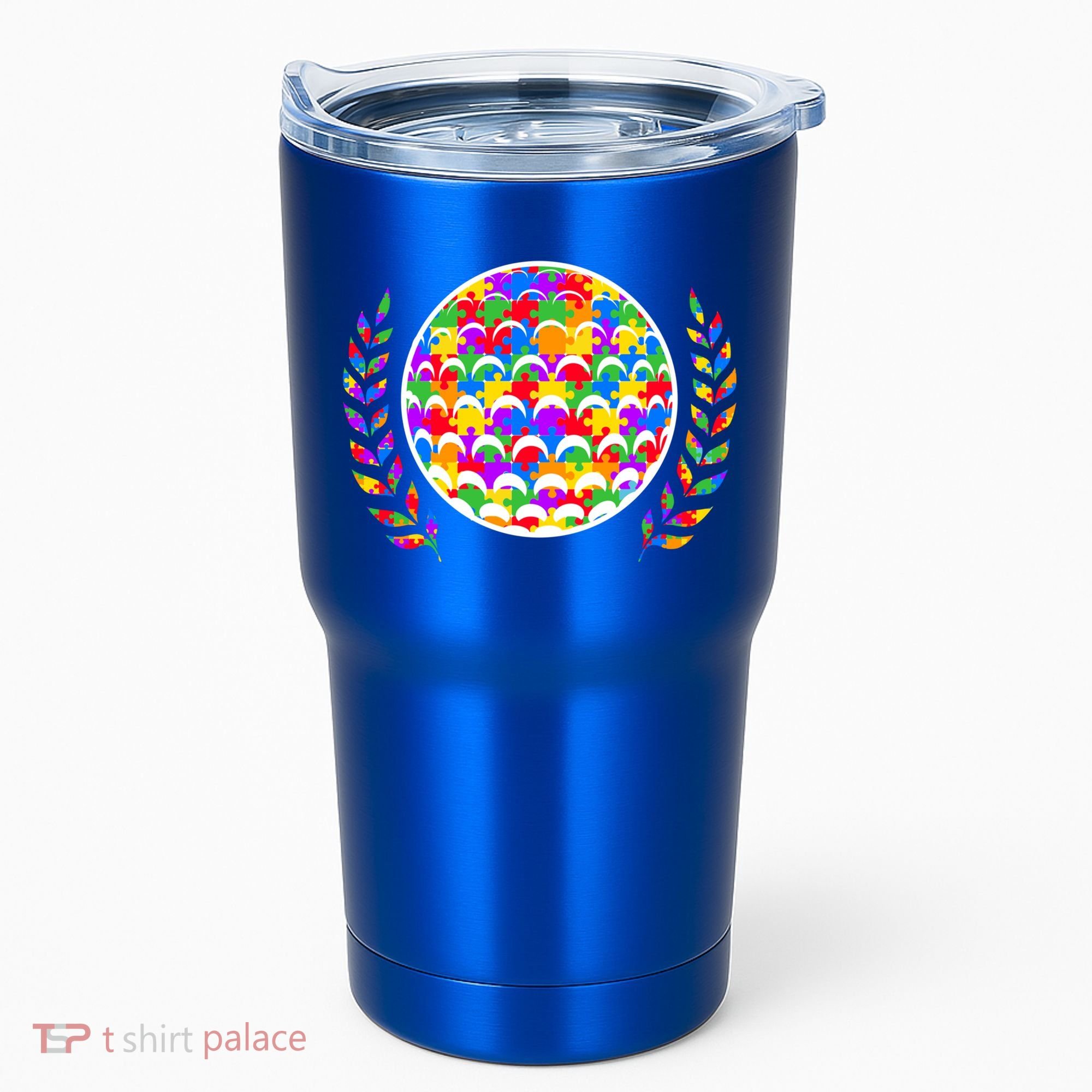 Golf Autism Golf Awareness Acceptance Golfers Tee Gift Tumbler
