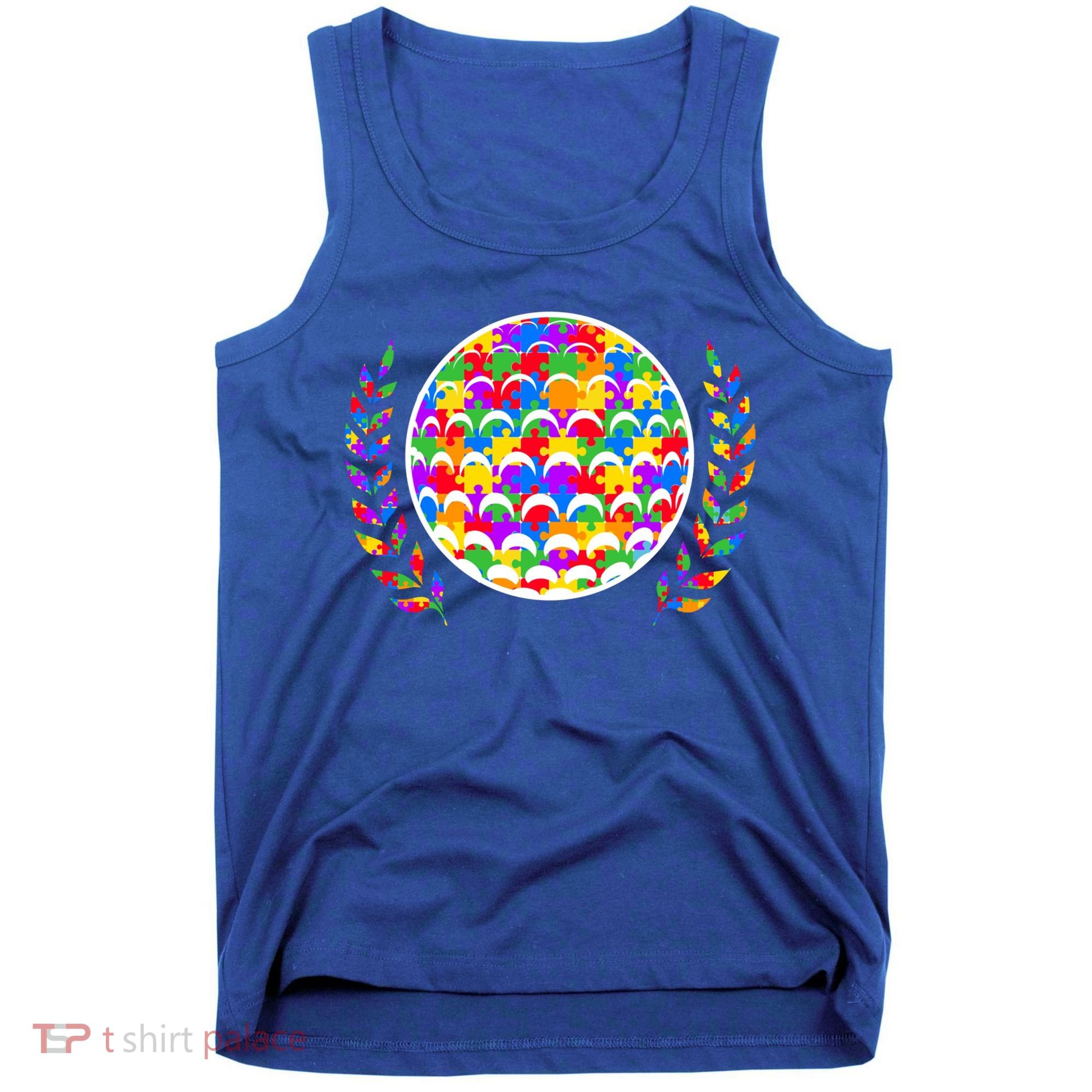 Golf Autism Golf Awareness Acceptance Golfers Tee Gift Tank Top