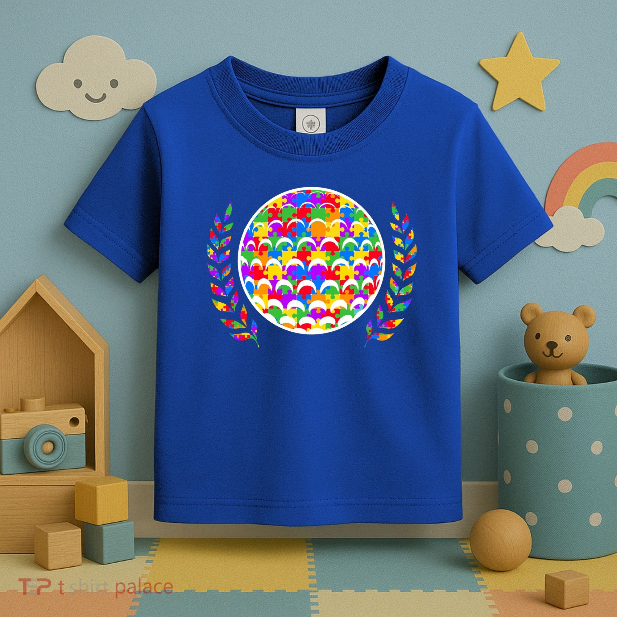Golf Autism Golf Awareness Acceptance Golfers Tee Gift Toddler T-Shirt