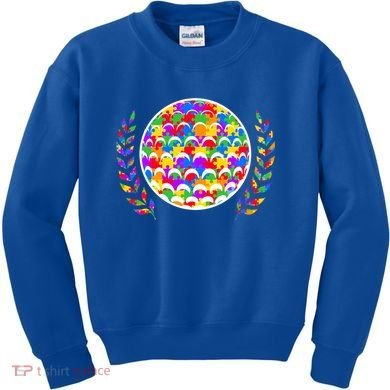 Golf Autism Golf Awareness Acceptance Golfers Tee Gift Kids Sweatshirt