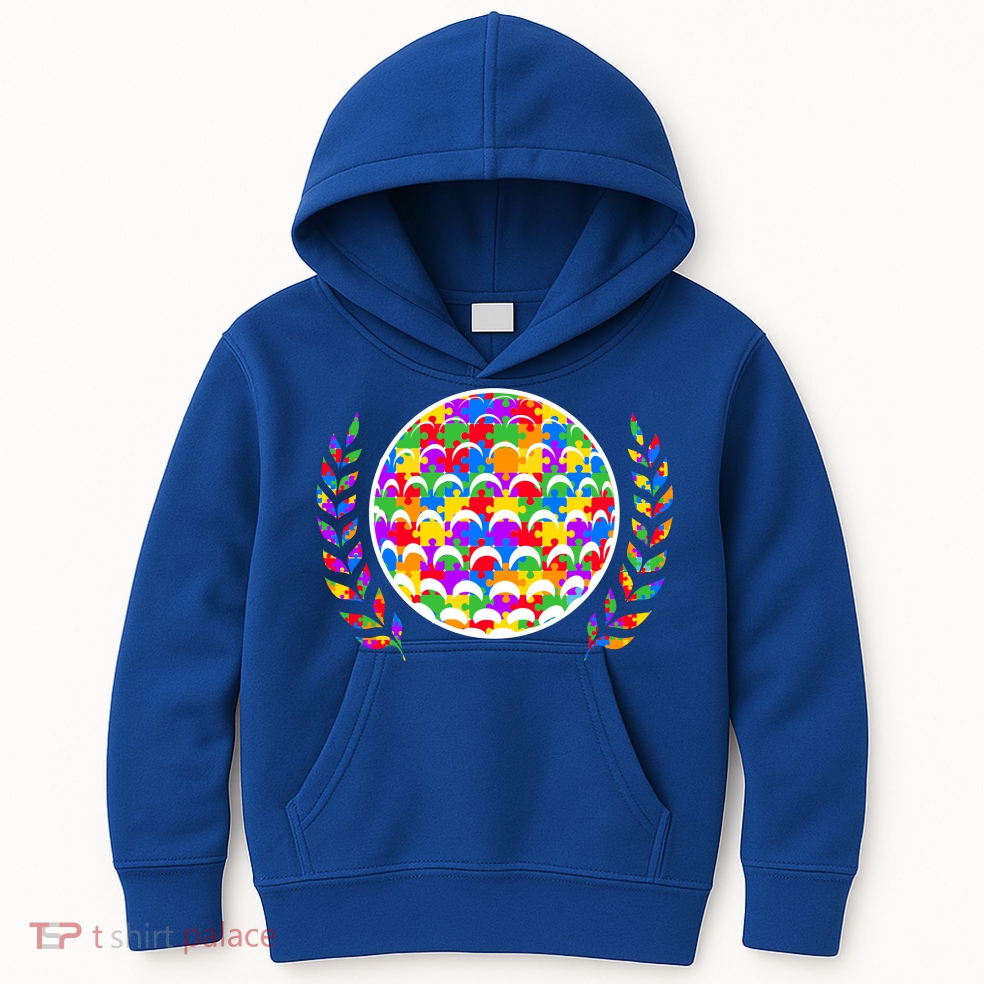 Golf Autism Golf Awareness Acceptance Golfers Tee Gift Kids Hoodie