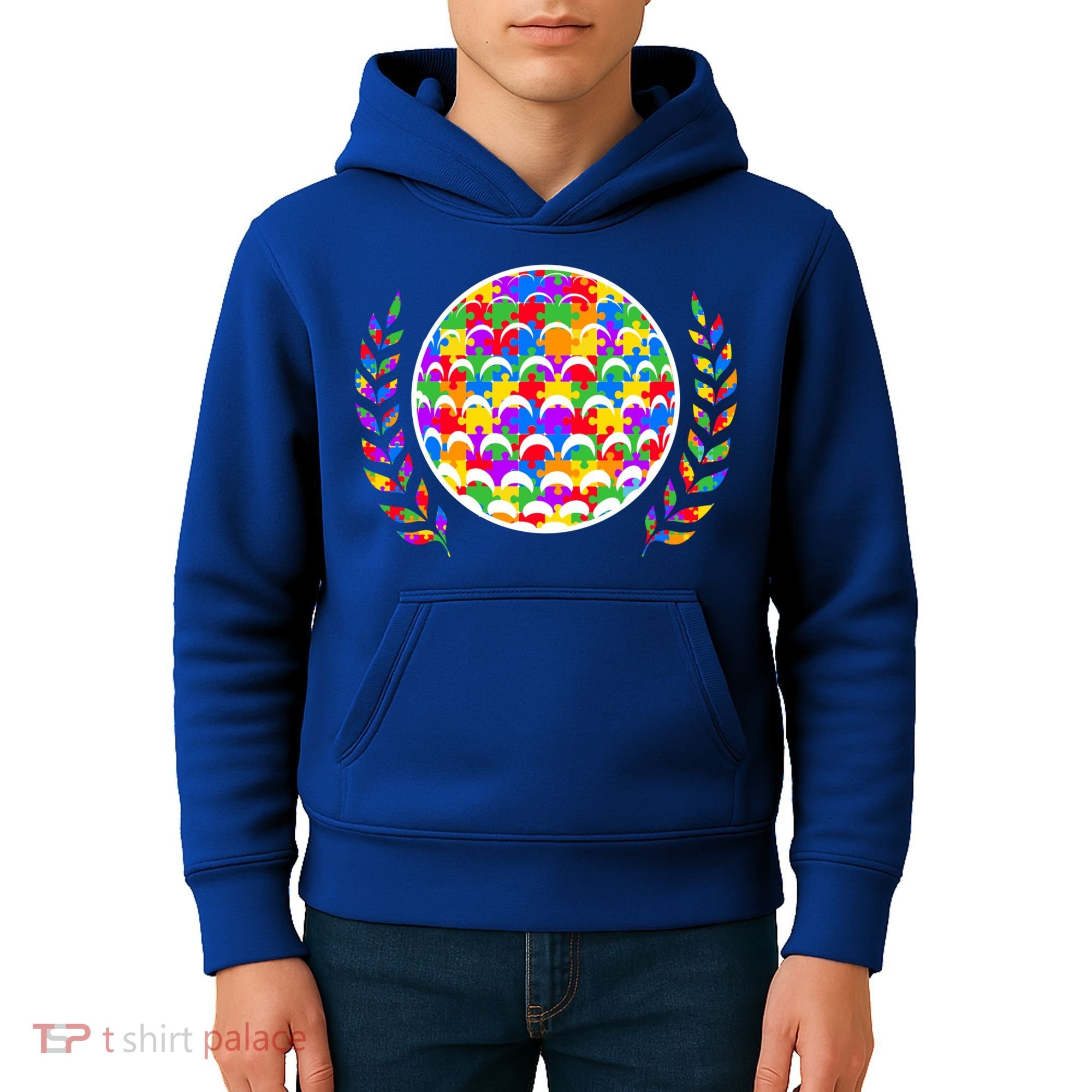 Golf Autism Golf Awareness Acceptance Golfers Tee Gift Kids Hoodie