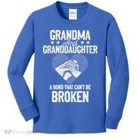 Grandma And Granddaughter A Bond That Can't Be Broken Meaningful Gift Kids Long Sleeve Shirt thumb 0