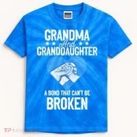 Grandma And Granddaughter A Bond That Can't Be Broken Meaningful Gift Kids Tie-Dye T-Shirt thumb 0