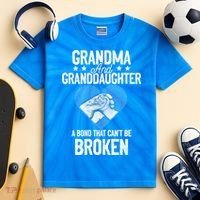 Grandma And Granddaughter A Bond That Can't Be Broken Meaningful Gift Kids Tie-Dye T-Shirt thumb 2