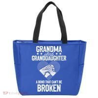 Grandma And Granddaughter A Bond That Can't Be Broken Meaningful Gift Tote Bag thumb 0