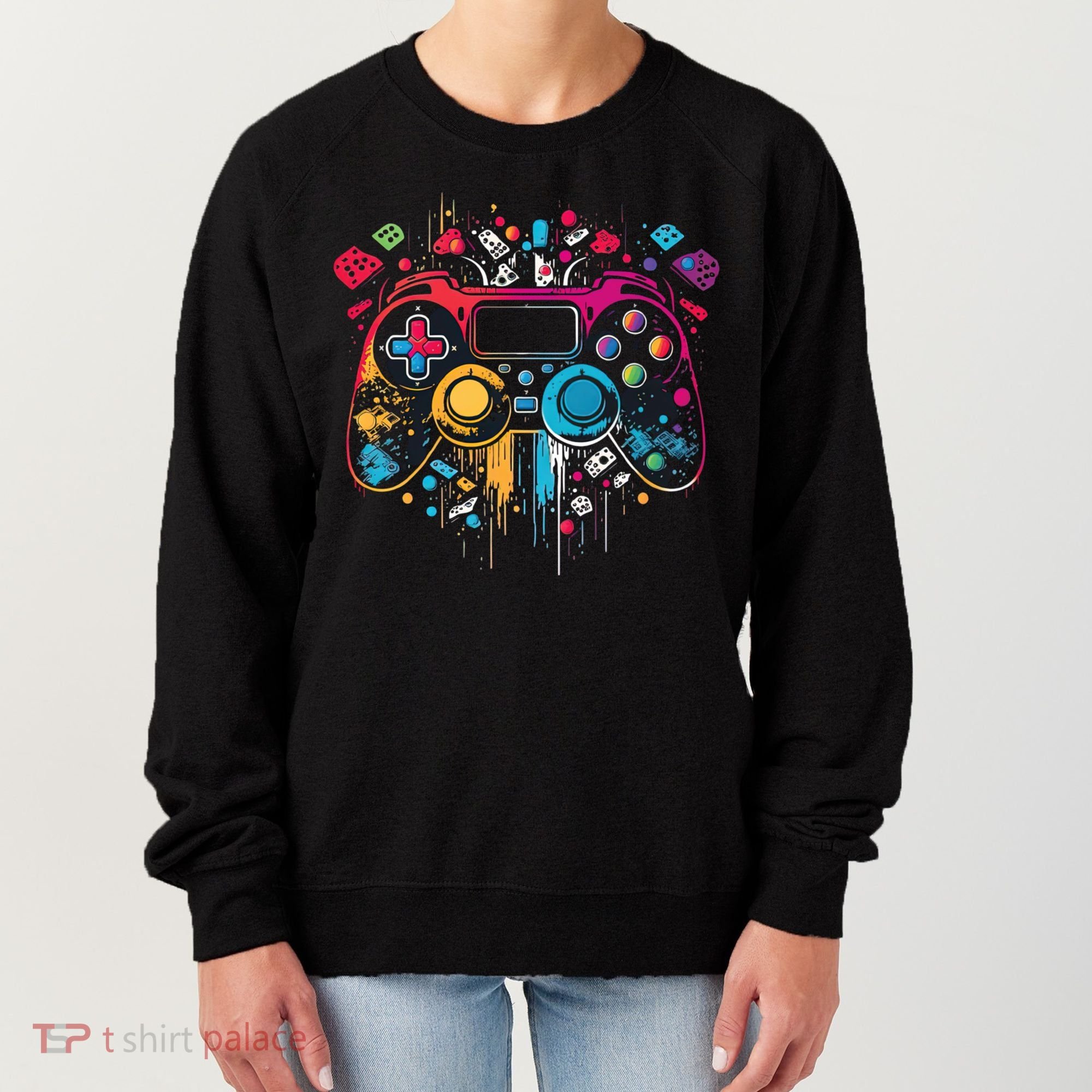 Gamer Aesthetic Graphic Gaming Video Games Teens Women's Sweatshirt