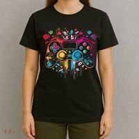 Gamer Aesthetic Graphic Gaming Video Games Teens T-Shirt thumb 4