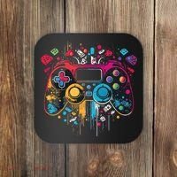 Gamer Aesthetic Graphic Gaming Video Games Teens Coaster thumb 0