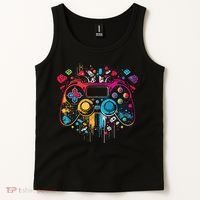 Gamer Aesthetic Graphic Gaming Video Games Teens Tank Top thumb 2