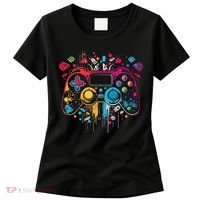 Gamer Aesthetic Graphic Gaming Video Games Teens Women's T-Shirt thumb 0