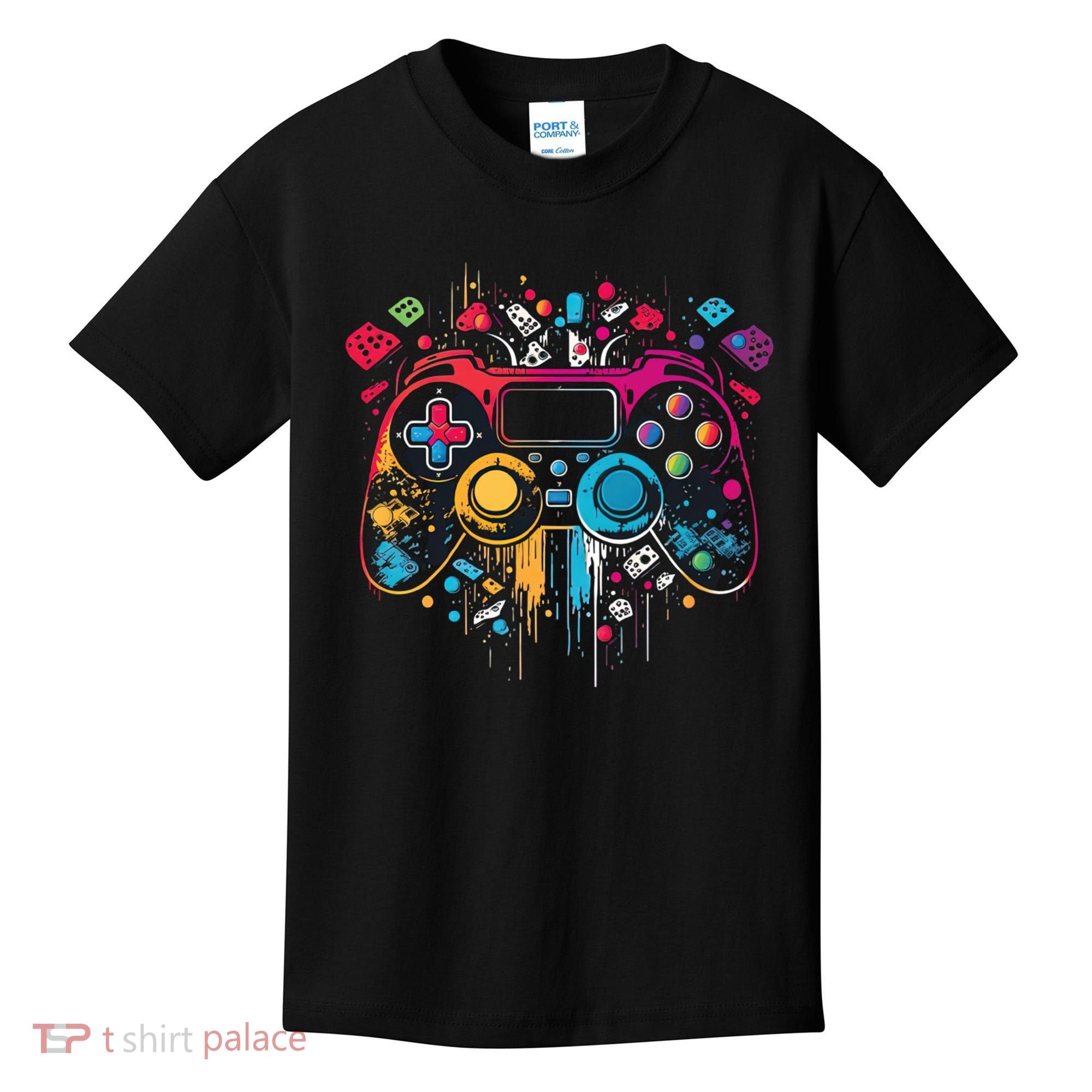 Gamer Aesthetic Graphic Gaming Video Games Teens Kids T-Shirt
